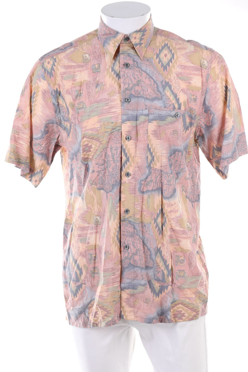 Melco Men - Kurzarm-Hemd mit Print - S