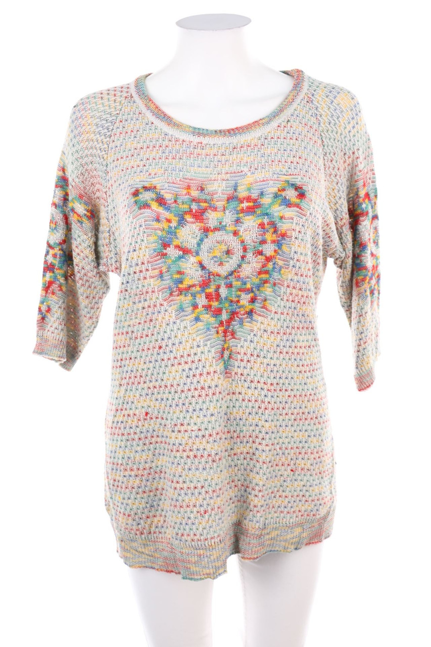 Création Atelier GS - Vintage-Shortsleeve Pullover with Glitter - D 38-40