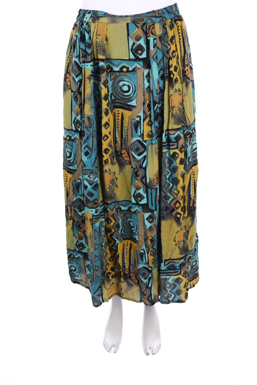 VINTAGE - Midirock mit Print - D 38