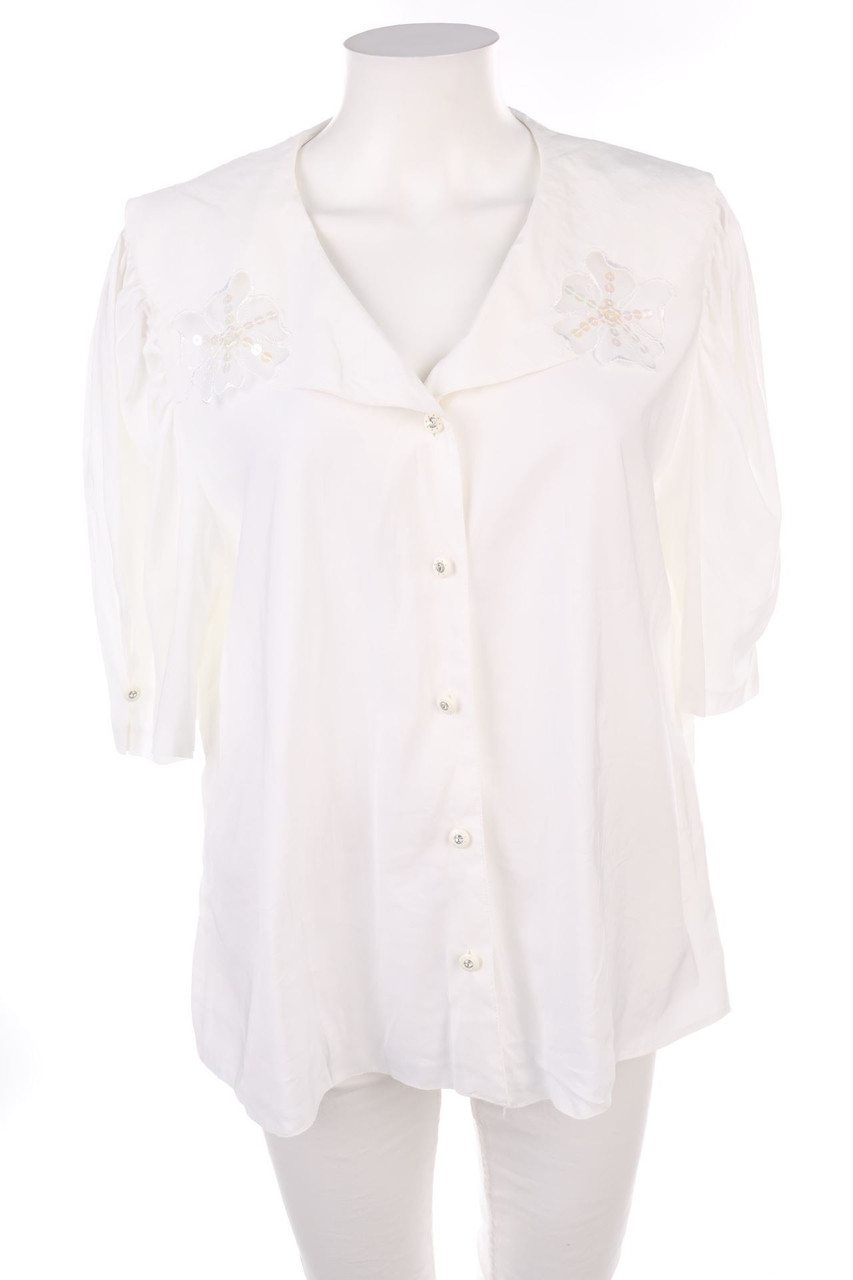 Yessica by C&A - Vintage-Bluse mit Pailletten - D 44