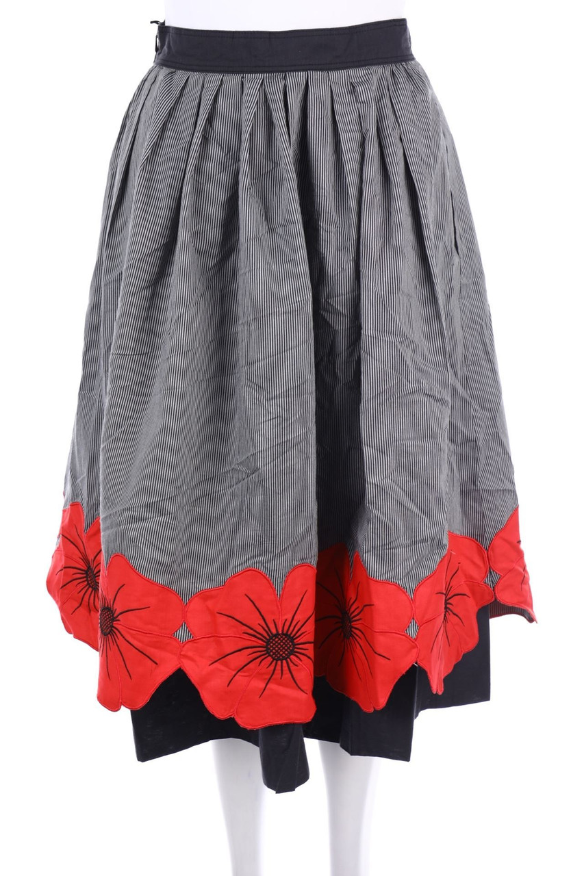 ALEXANDER - Vintage-Midirock mit Blumen-Print - XS