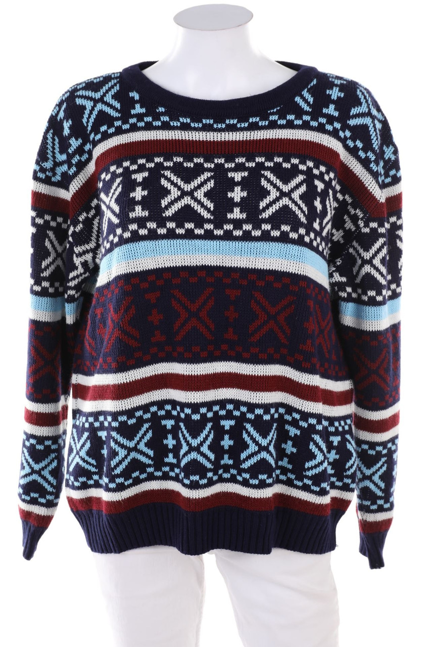CATCH - Strick-Pullover mit Muster - M