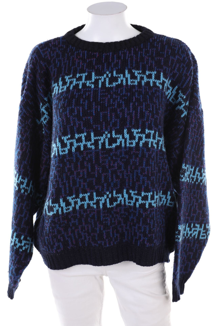 VINTAGE - crewneck pullover with Pattern - D 46