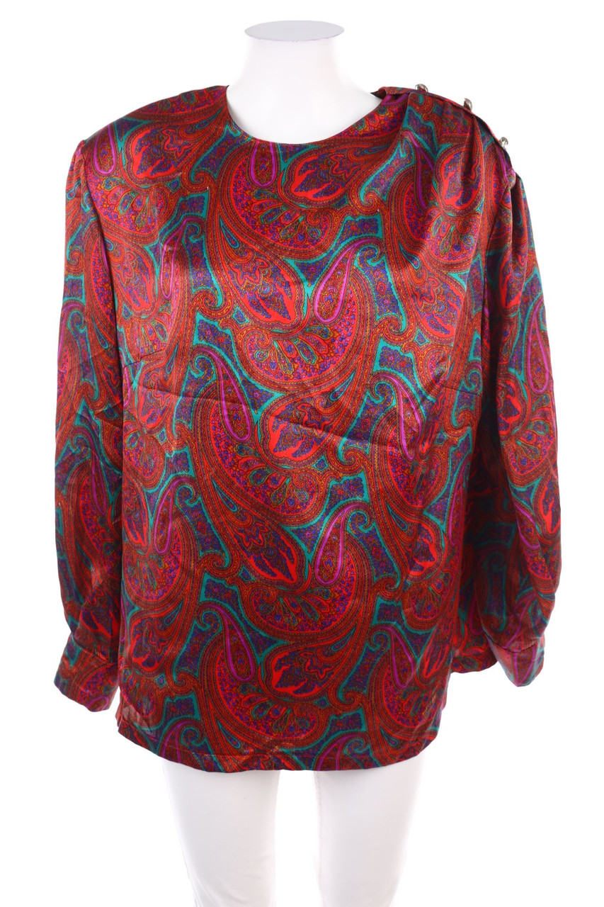 EN PLUS GIVENCHY - Vintage-Bluse mit Paisley-Print - D 46