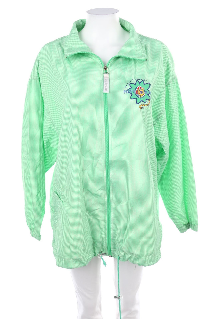 mäser - Karo-Regen-Jacke mit Logo-Stickerei - D 40