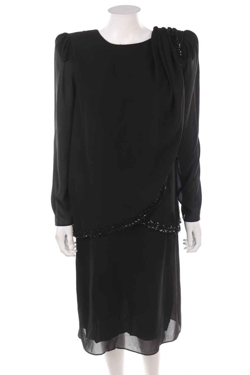 VINTAGE - Abendkleid im Layer Look - D 40