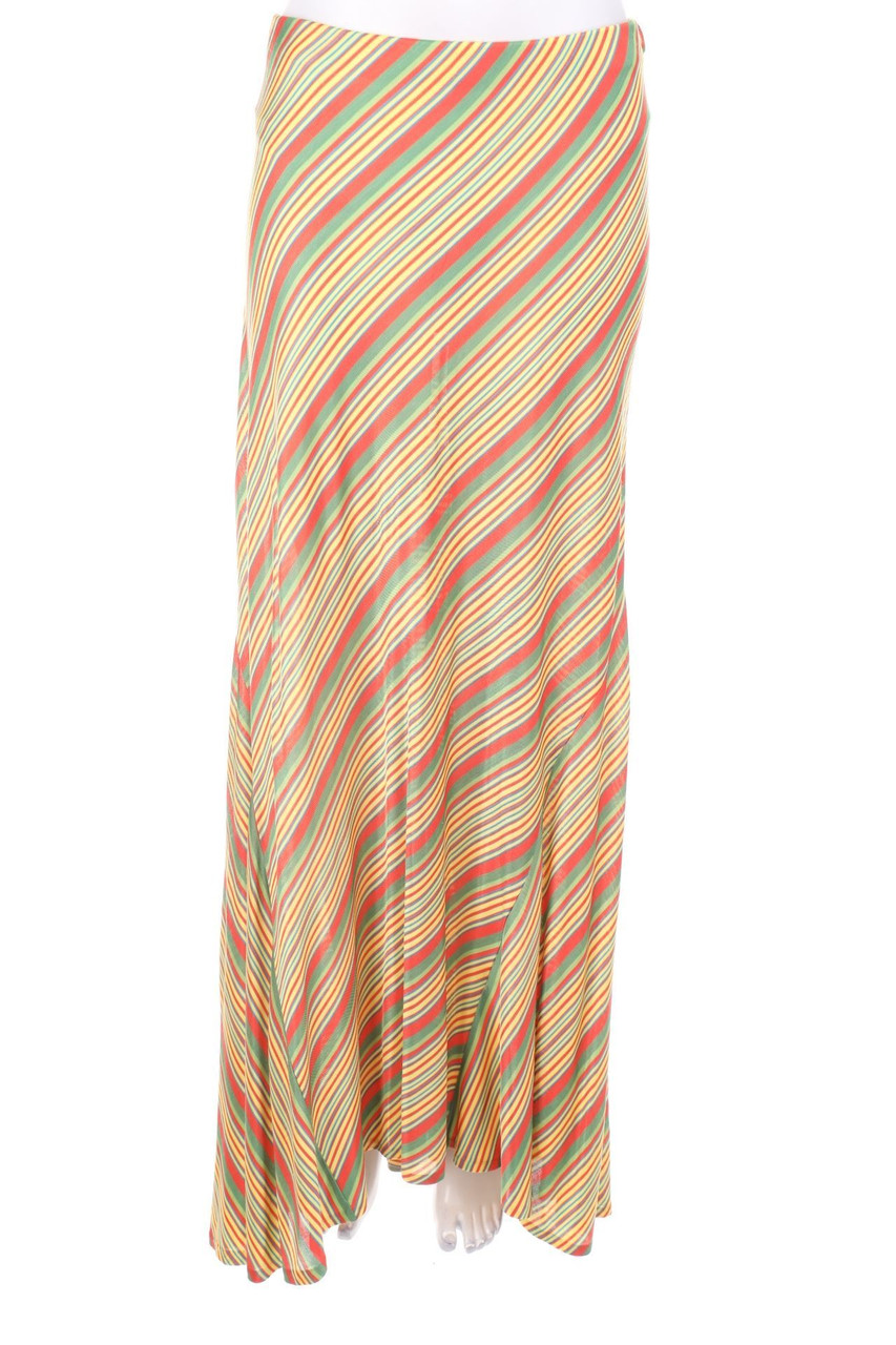 RALPH LAUREN - Maxi-Skirt, Viscose with Stripes - M
