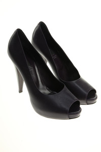 BALLY - Plateau-peeptoe pumps, Leather