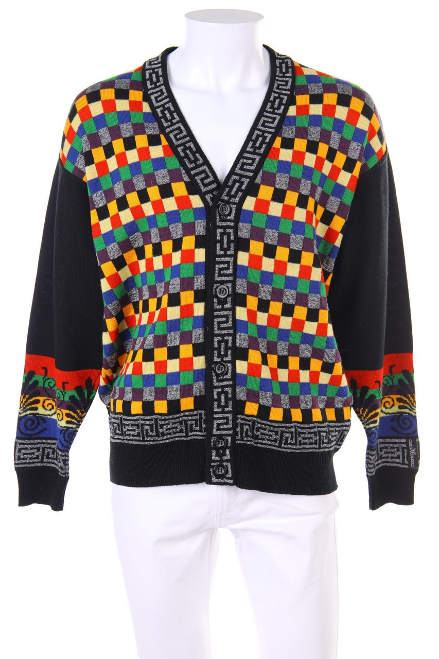 CARLO COLUCCI - Vintage-Cardigan aus Schurwoll-Mix - 50