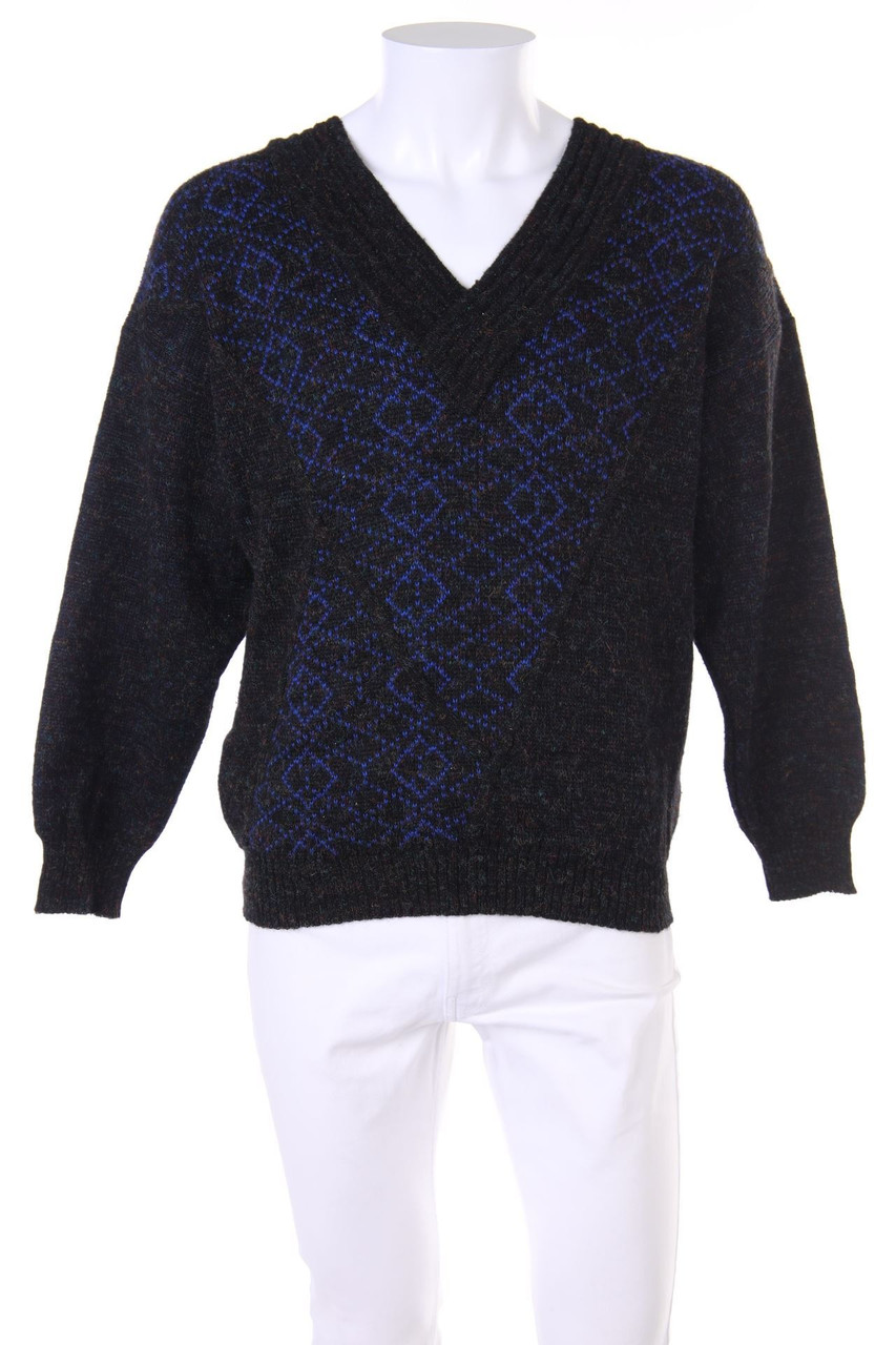 Linea Giovane - V-Neck-Pullover mit Wolle - L