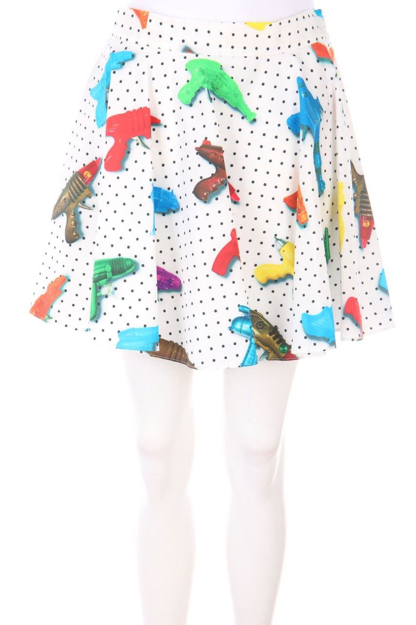 JEREMY SCOTT - Minirock aus Baumwolle mit Print - D 38