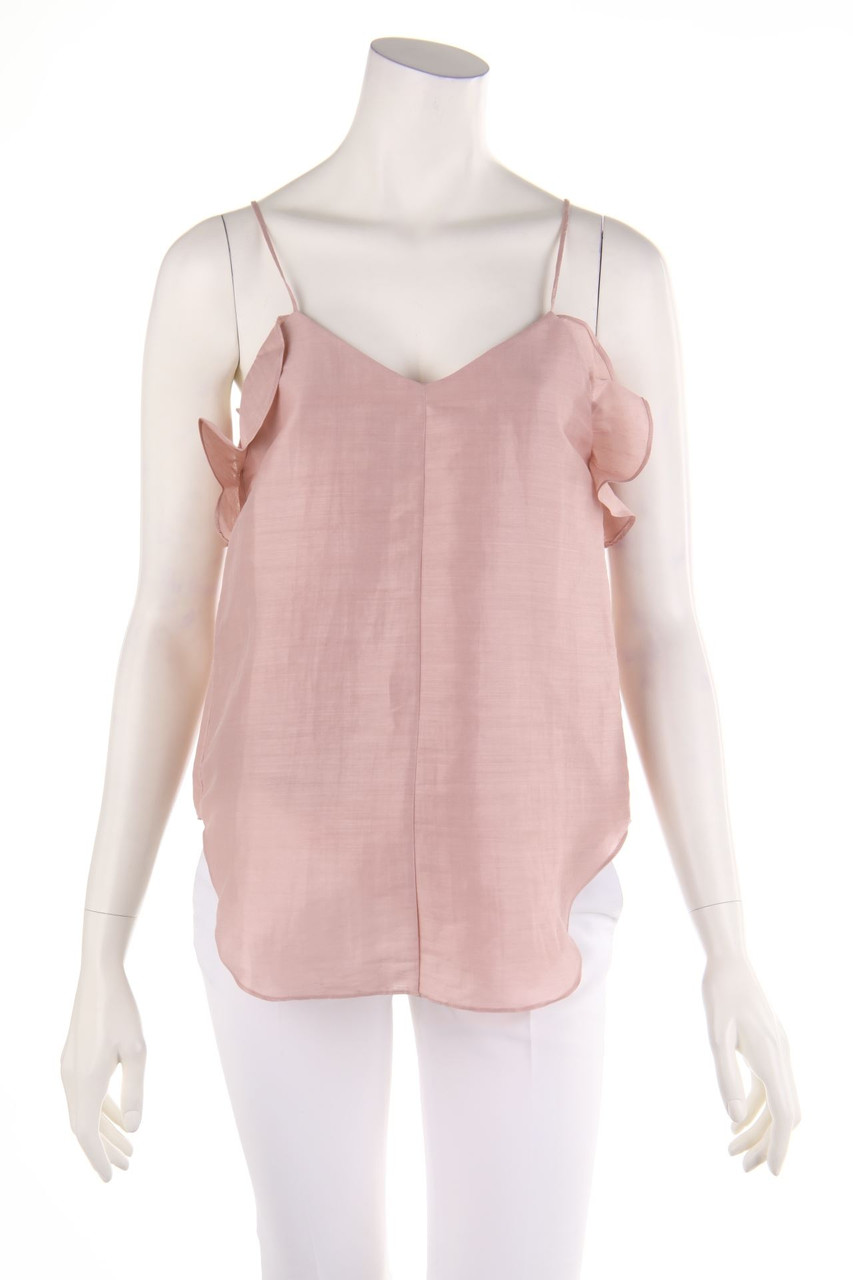 SUPER BLOND - Top aus Leinen mit Volants - D 34