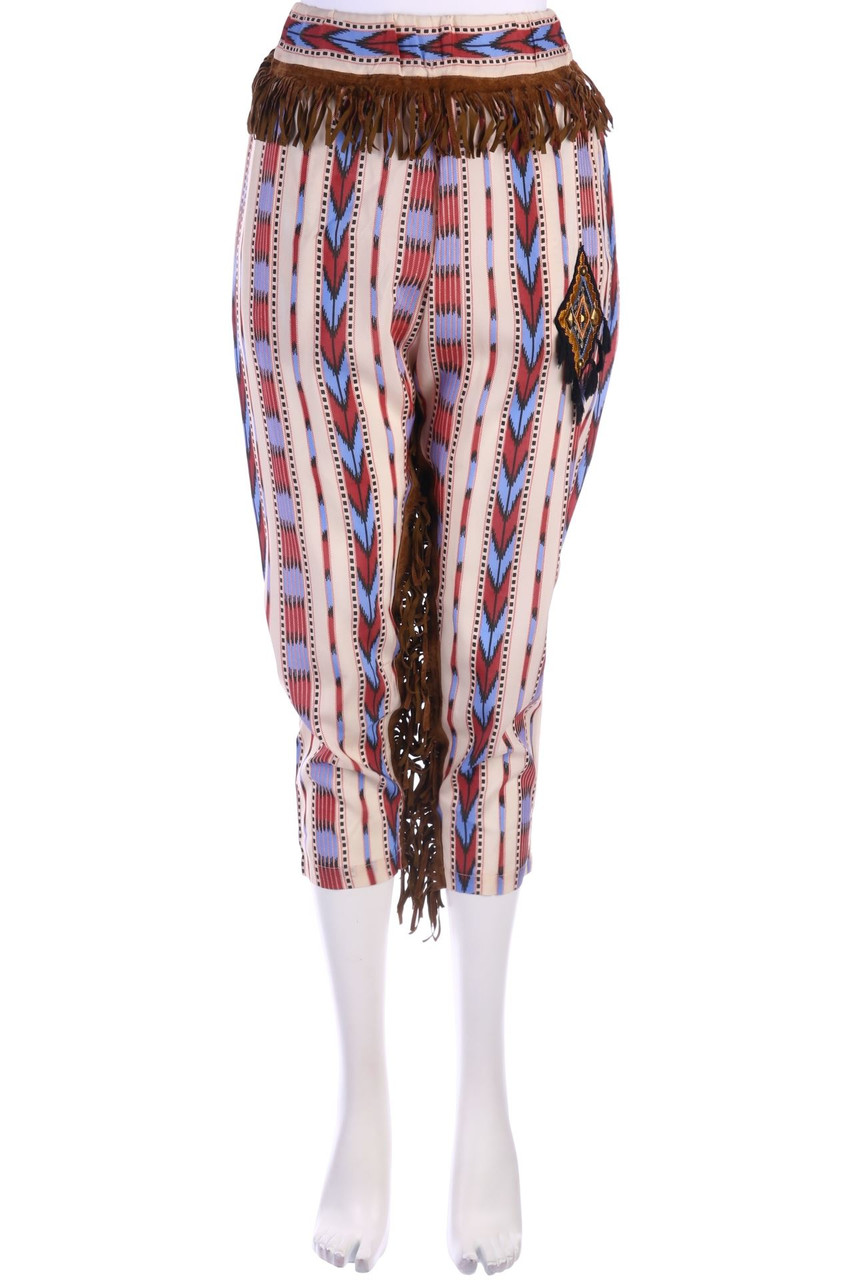 White Sand 88 - Harems-Hose mit Fransen im Ethno-Stil - D 38