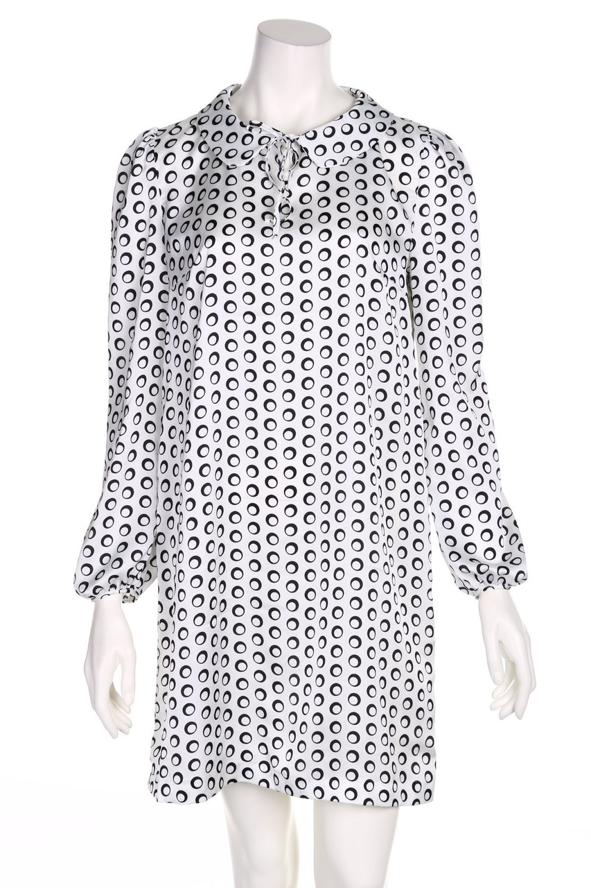 WHO*S WHO - Satin-Blusenkleid mit Puffärmeln - D 38