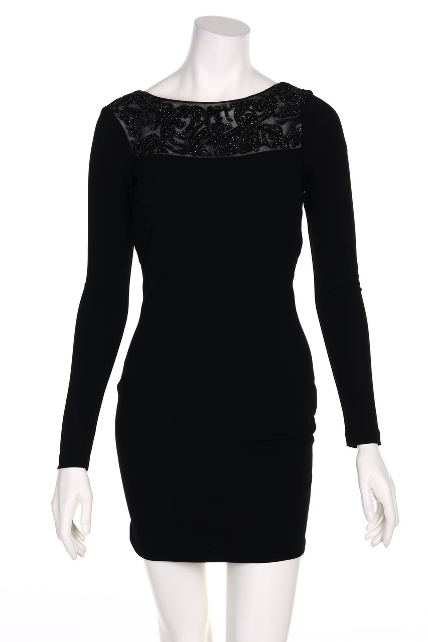 JOHN RICHMOND - Party-Kleid aus Viskose mit Schmuckstein-Applikation - D 32