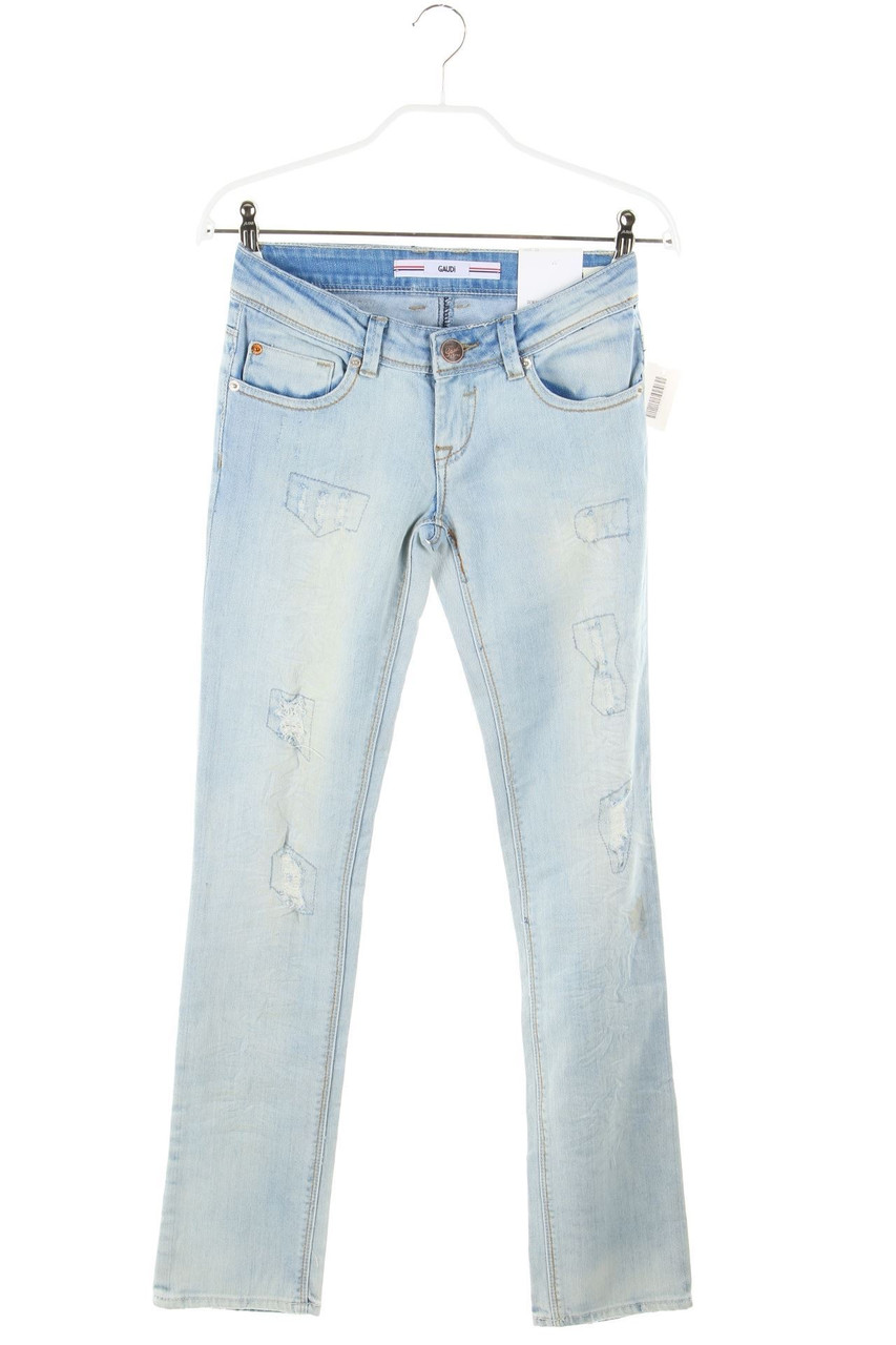 GAUDÌ - Distressed Straight Cut Jeans - W25