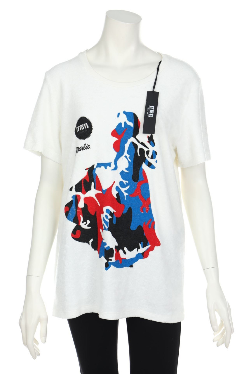 TFTBTL - Kurzarm-Shirt mit Print - M