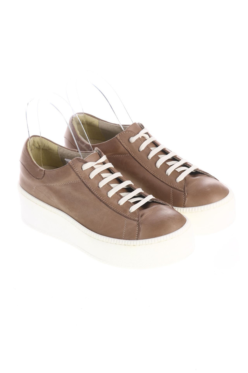 TSD12 - Plateau-Low-Top Sneakers aus Leder
